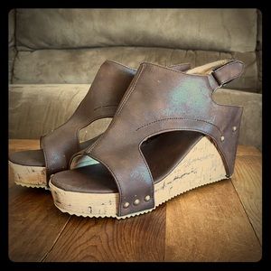 Brown Wedge Sandals